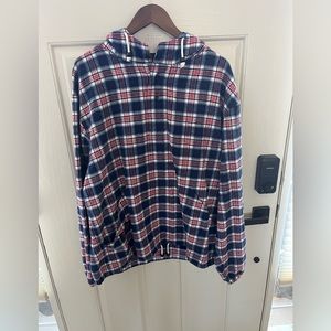 The Vermont flannel co vintage blue red flannel